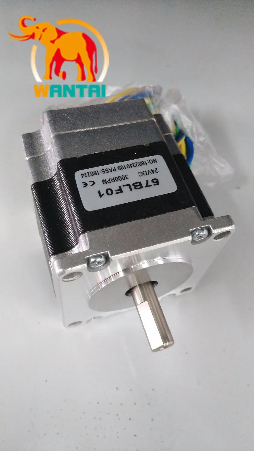 

High Quality! CNC Wantai Nema 23 Brushless DC Motor 57BLF01 0.2N.m28.oz-in 3000RPM 59mm 63W Router Milling Laser Plasma