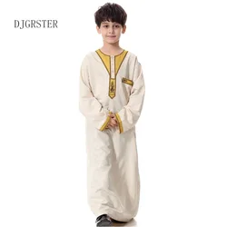 Djgrster roupa masculina kaftan abaya muçulmano, jubba islâmico, vestuário islâmico para homens