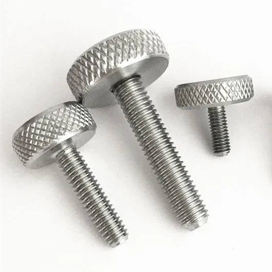 

5pcs M4 stainless steel hand screw bolt round heads knurling net screws home decoration bolts 10mm-35mm length