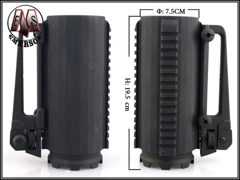 EmersonGear-Battle Multifunctional Mug, Combat Tactical Cup with Rail, Acc EM7915