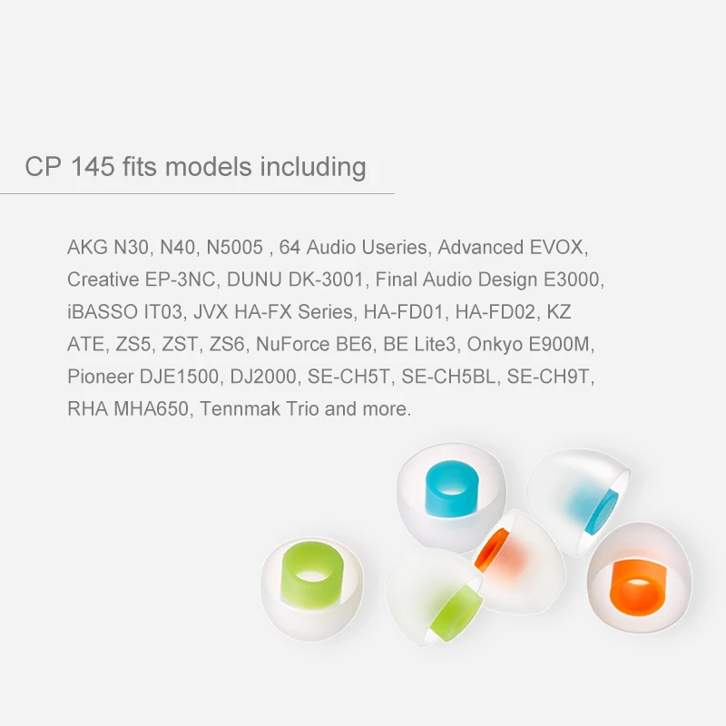 SpinFit CP145 Patented Eartips for Replacement 4.5mm Nozzle Dia Ear tips Earphone Silicone Case