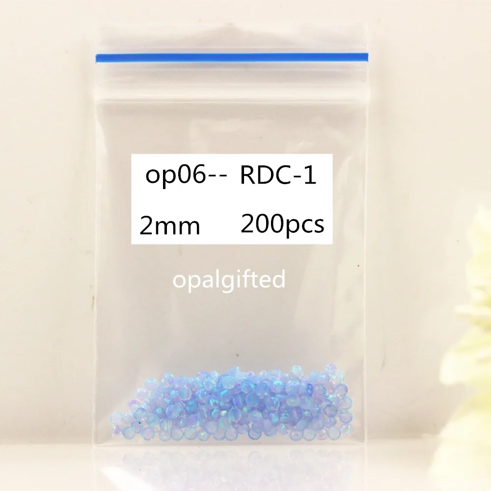 

Free Shipping (200PCs/lot) Round Cabochon Opal tiny 2mm Diameter Synthetic op06 light blue Opal Round Shape Cabochon Wholesale