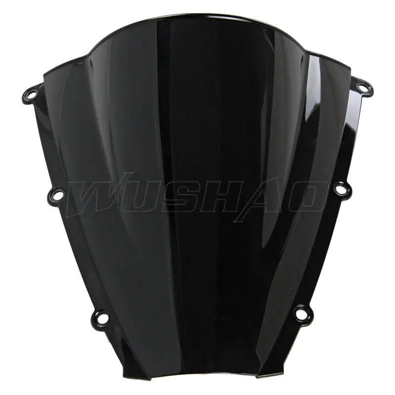 Motorcycle Double Bubble Windshield WindScreen Screen For 2003 - 2004 Honda CBR600RR CBR 600 RR F5 03 04 Black Iridium