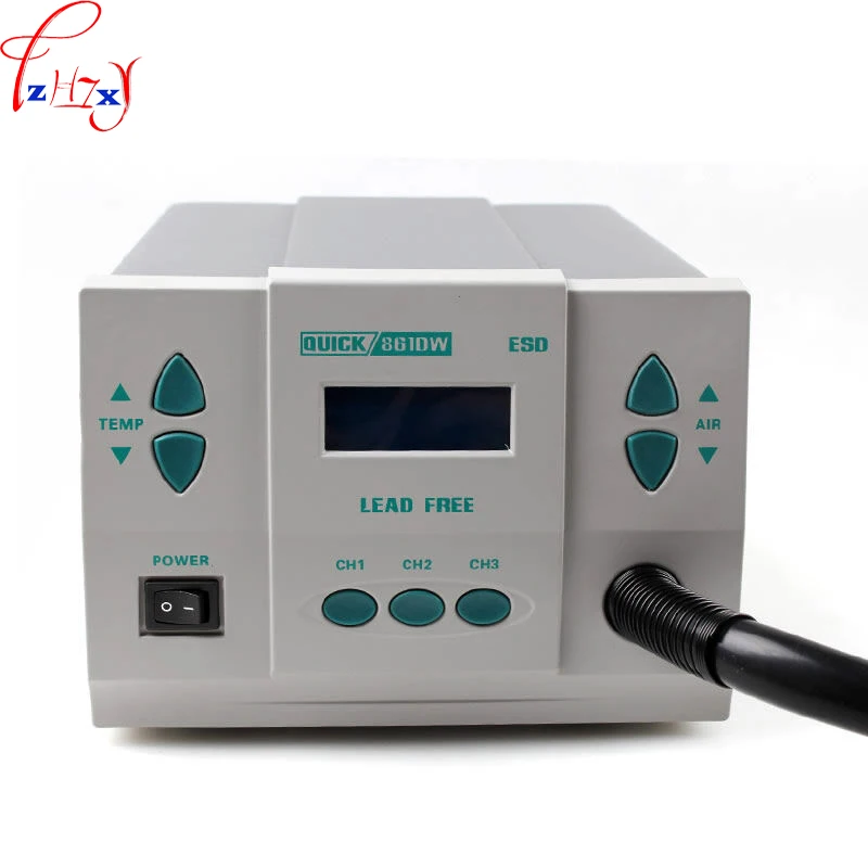 1 قطعة 220 فولت 1000 واط 861DW محطة تفكيك الهواء الساخن عالية الطاقة خالية من الرصاص الرقمية مسدس هواء ساخن لحام هدم