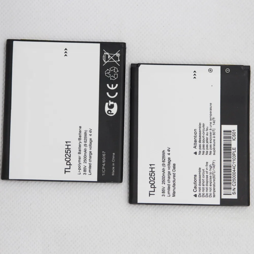 20pcs 2500mah Internal Phone battery TLp025H1 for Alcatel OneTouch POP 4 OT-5051X OT-5051D 5051X 5051D 5051J 5051M TLp025H1