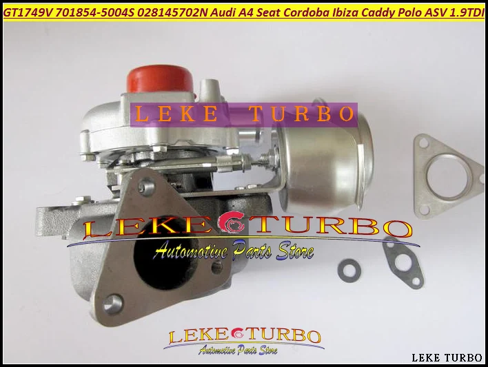 Free Ship GT1749V 701854-5004S 701854 028145702N Turbo Turbocharger For Audi A4 Seat Cordoba Ibiza 2 Leon VW Caddy Polo ASV 1.9L