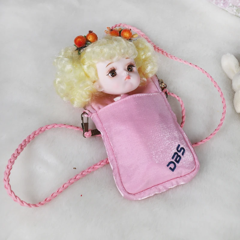 Fortune days Two different color Outgoing portable phone bag suitable for OB11 and Middile doll