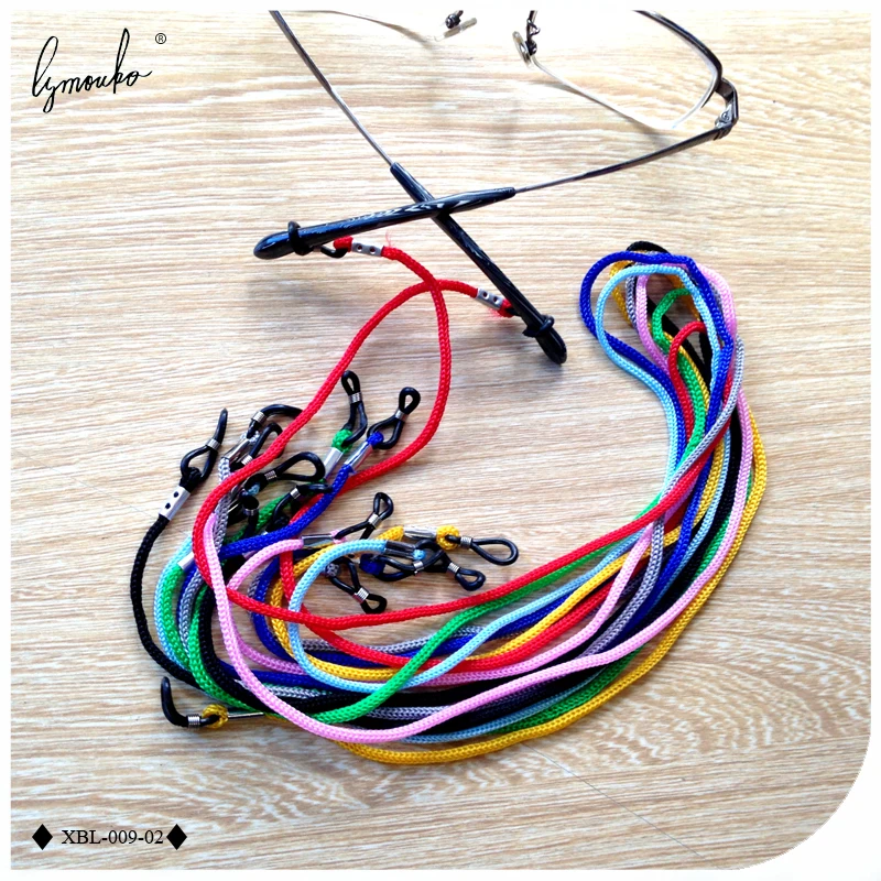 Lymouko 100pcs/Lot Multicolor Nylon Glasses String Cord Holder Sunglasses for Sport Eyeglasses Lanyard Neck Rope Strap