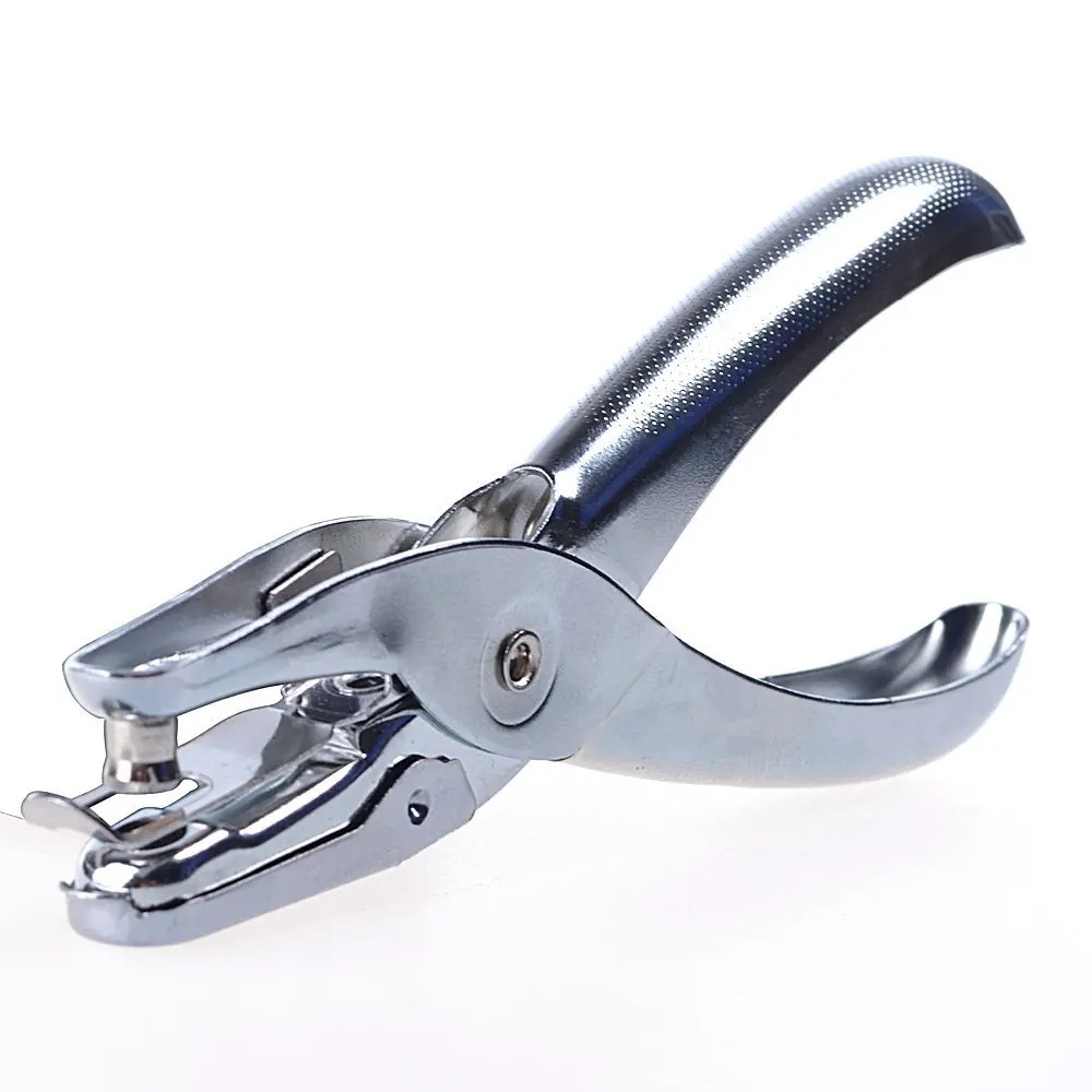 XRHYY Silver Color Handheld 1/4 Inch Cirlce Holes Punch