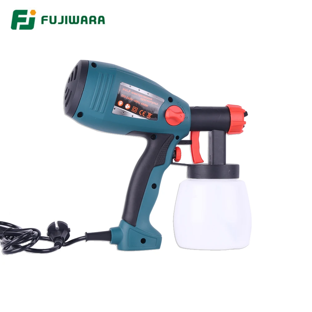 FUJIWARA 400W Electric Disinfection Water Spray Gun Latex Paint Airbrush Paint Paint Painting Tools High Atomization 1.8mm/2.5mm