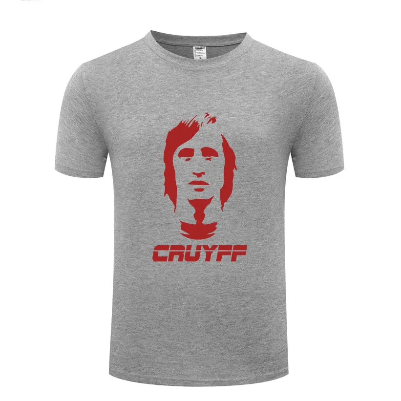 JOHAN CRUYFF Printed T Shirts Men Short Sleeve O Neck Cotton Man T-Shirt Cool Fitness Funny Streetwear Top Tee Fans Wear Summer