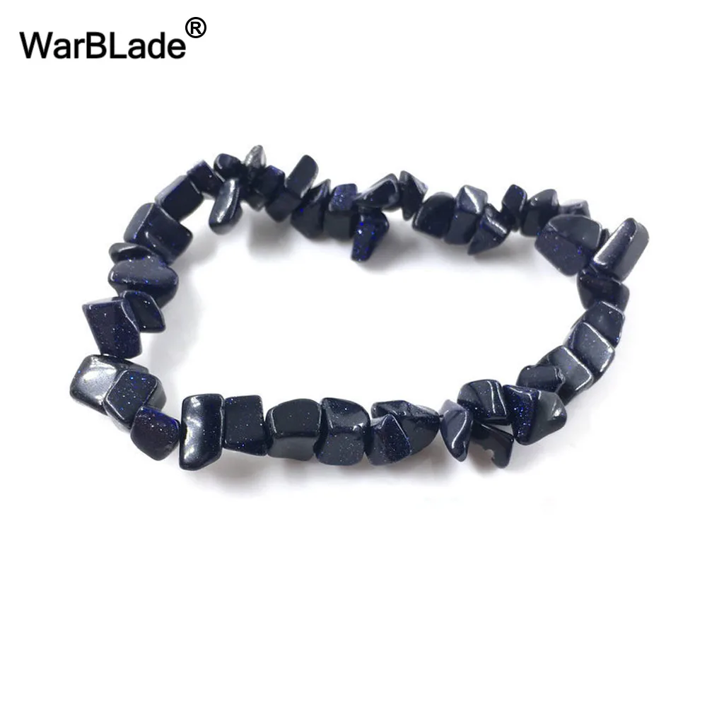 WarBLade 35 colori bracciale in pietra preziosa naturale per donna occhio di tigre cristallo quarzo Stretch Chip perline pepite bracciali