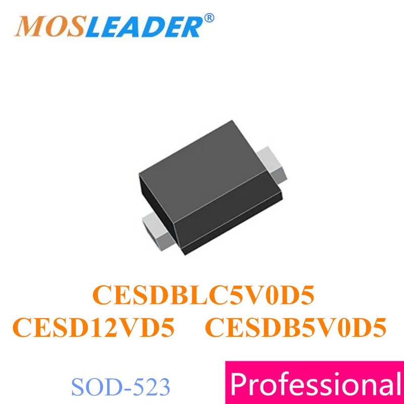 

Mosleader CESDB5V0D5 CESDBLC5V0D5 CESD12VD5 SOD523 3000PCS CESDB5V0 5V Bi Direction ESD Protection Chinese High quality