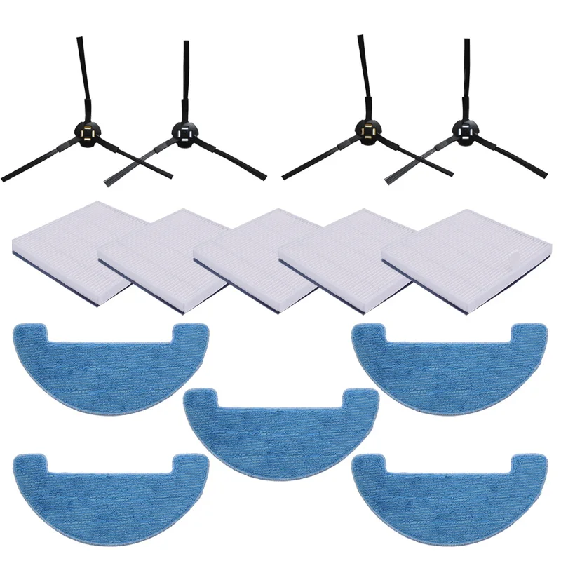 Filtre Hepa + brosse latérale + filtre principal + chiffon de vadrouille pour ilife V8 V8s X750 X800 X785 V80 pièces de rechange pour aspirateur