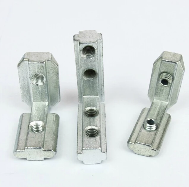 

Wkooa T Slot Interior Joint Angle Bracket for Aluminum Profile Extrusion 45x45 Slot 10mm With Screw Free Connect Parts