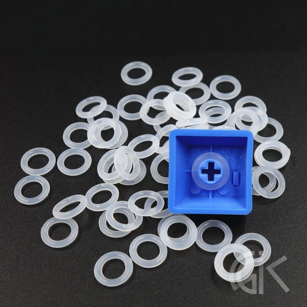 100pcs/set Silent Ring Rubber Band Noise Reduction Shock Absorbing Silicone ring for Keycap Mechanical Gaming Keyboard