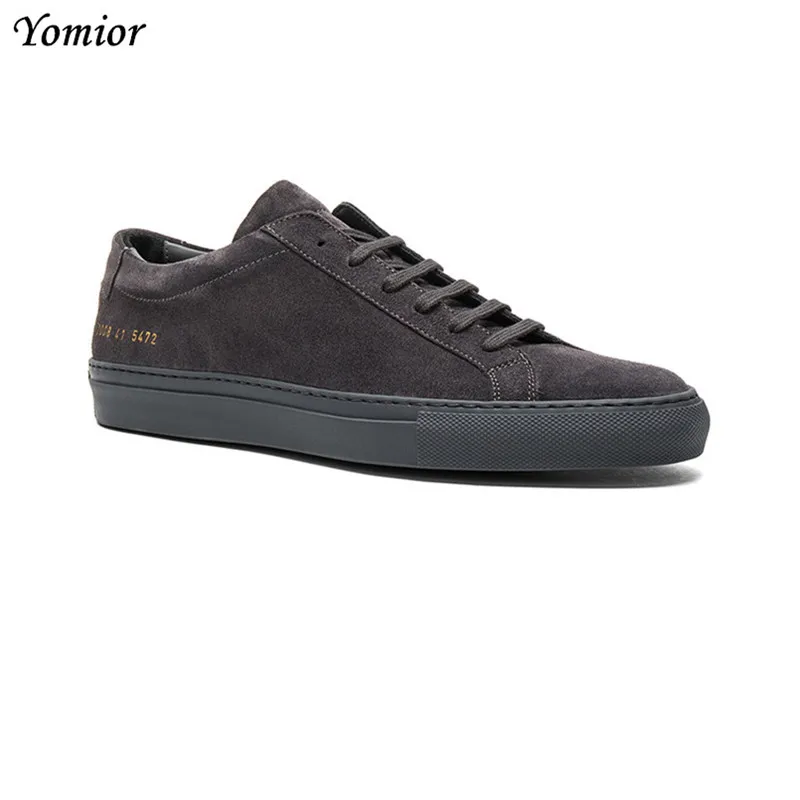 Yomior High Quality Men Casual Shoes Fashion Autumn Comfortable Shoes Genuine Leather Formal Flats White Loafers Sneakers