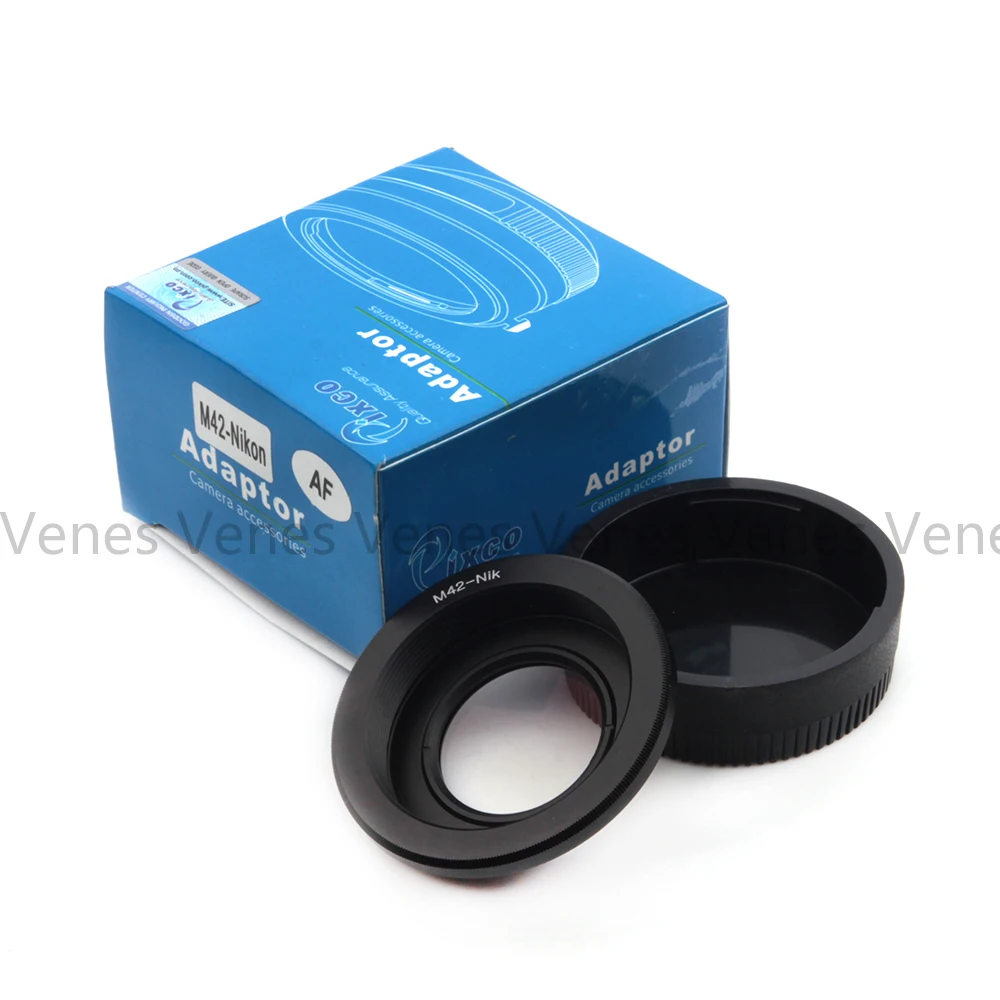 Venes M42-For Nikon, AF Confirm Mount Adapter Ring For M42 Lens To Suit for Nikon F Mount Camera with Glass D5300 D610 D7100