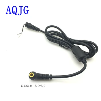 1.2m DC 5.5x3.0 5.5*3.0mm güç kaynağı fiş konnektörü ile kordon/kablo Samsung dizüstü bilgisayar adaptörü AQJG