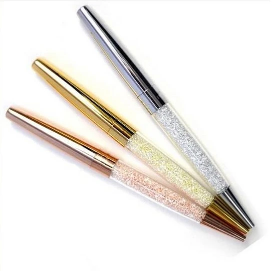 

Gift Crystal pen stationery lovely wedding gift elements Crystal Ballpoint pen office school roller ball stardust Pen