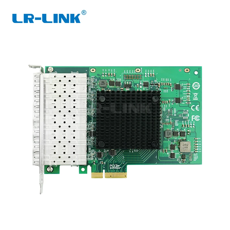 LR-LINK 1006PF-6SFP Six-Port Gigabit Ethernet Adapter Lan Card 1Gb PCI Express x4 Fiber Optical Network Card Server Intel I350