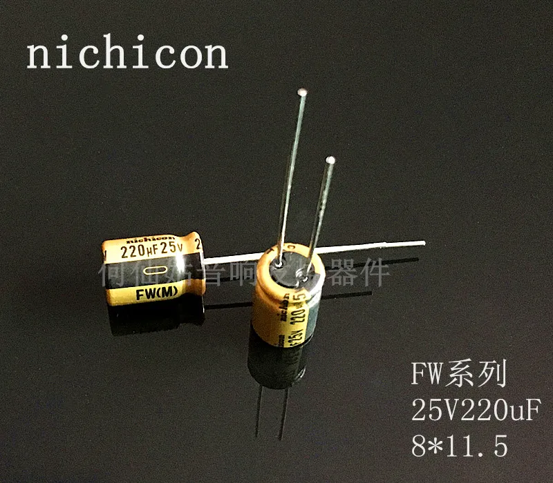 

20 шт./50 шт. NICHICON акустическая емкость серии FW 25v220uf 8*11,5 аудио супер конденсатор электролитические конденсаторы Бесплатная доставка