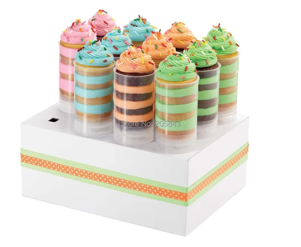 50pcs/lot BPA FREE push up cake containers push cake pops