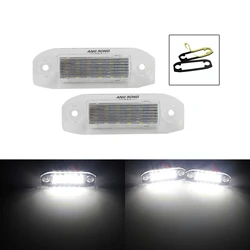 ANGRONG 2x Xenon LED License Number Plate Light Error Free Canbus For Volvo V50/60/70 S40/60/80 XC60/40/90