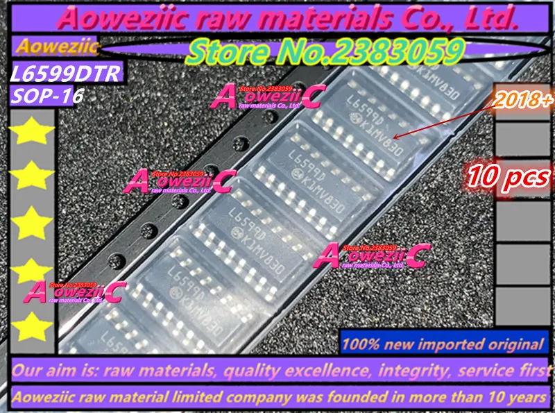 

Aoweziic 2023+ 100% new imported original L6599DTR L6599D L6599ADTR L6599AD SOP-14 Power Controller IC Chip