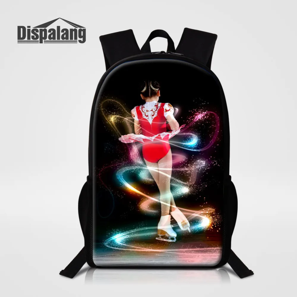 

Dispalang Ice Skating Girl Kids Backpacks Students High Middle School Bags For Teenager Boy Girls Travel Shoulder Book Bag