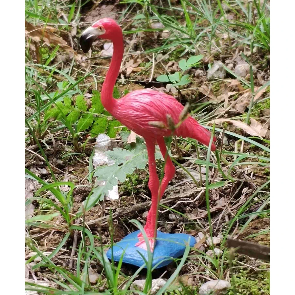 Flamingi figurka ptaka żywica miniaturowa bajkowa dekoracja ogrodowa nowoczesne figurki statua wesela materiały