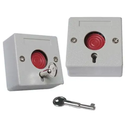 (10 stuks) NC NO Signaalopties Beveiligingsalarmaccessoires Knop Paniekknop Brandalarm Noodschakelaar