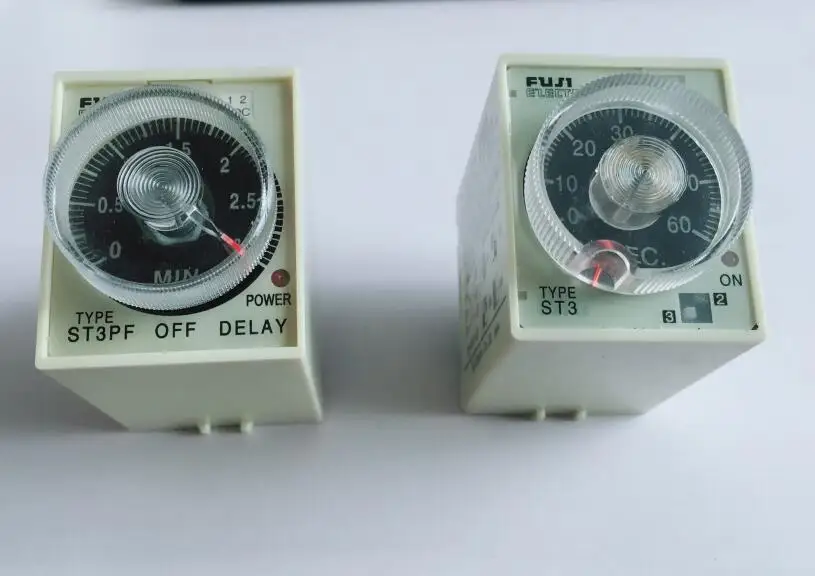 Przekaźnik czasowy ST3PF DC12V DC24V AC110V AC220V Opóźnienie wyłączenia zasilania Timer Przekaźnik czasowy 8-pinowy 1S/5S/10S/30S/60S/3M/5M/10M/30M/60M