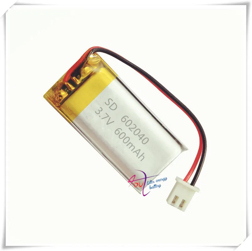 Li-po XHR-2P 2.54 600 mAh 602040 3.7 V litowo polimerowa bateria MP3 punkt czytanie długopis kod skanowania instrumentu inteligentne urządzenie