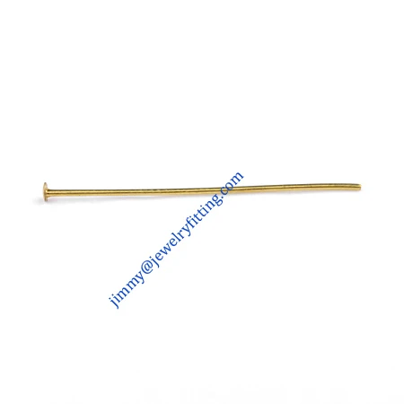 

Jewelry Making findings Raw brass metal Head Pins with Round end Scarf Pins jewellry findings 0.6*30mm shipping free