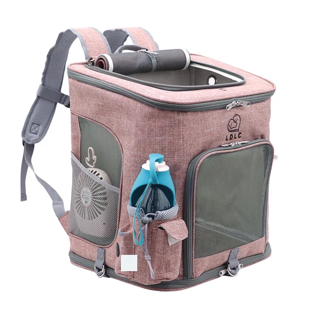 Travel bag sports backpack Portable collapsible breathable pet backpack medium cat dog out of the bag cat backpacks cosset bag