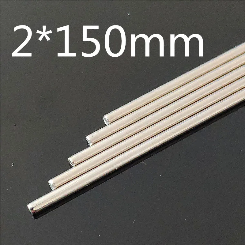 5pcs K868 Stainless Steel Model Car Axles 2mm Diameter Steel Shaft Thin Metal Stick 150mm Length