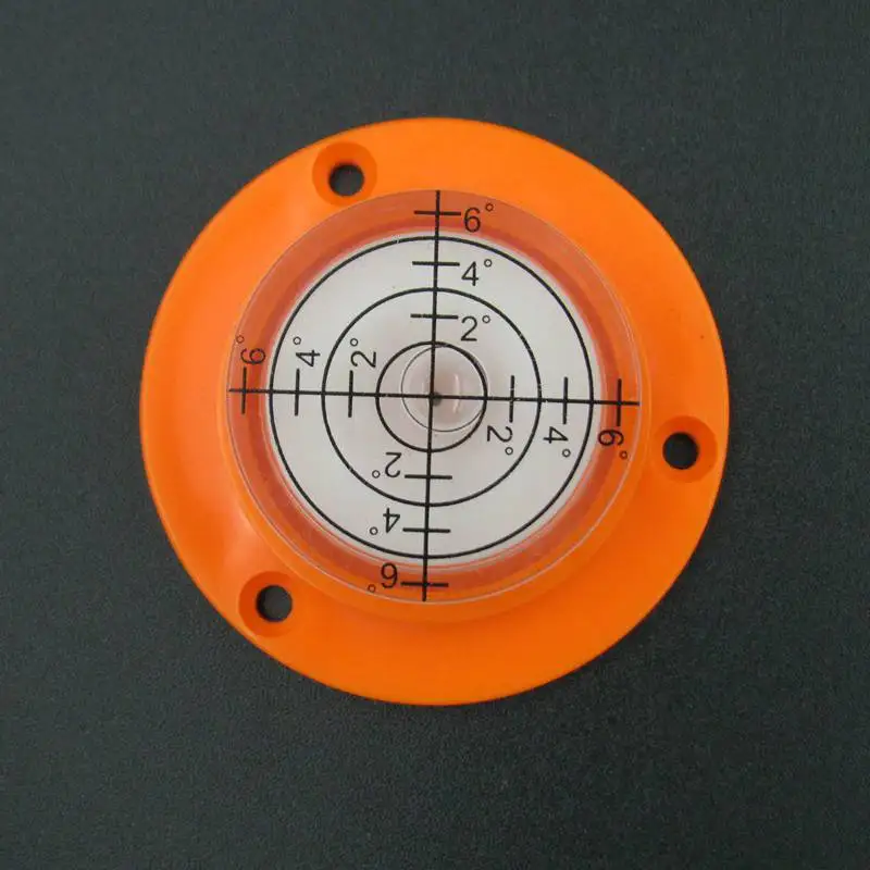 HACCURY 50*17 mm Bullseye Bubble Level Spirit level Round Circular Level bubble wiht Mounting holes