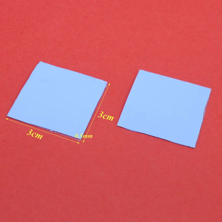 ChengHaoRan New 30mm*30mm*0.5/1.0/1.5/2.0/2.5/3.0mm CPU Heatsink Cooling Conductive Silicone Pad Thermal Pad