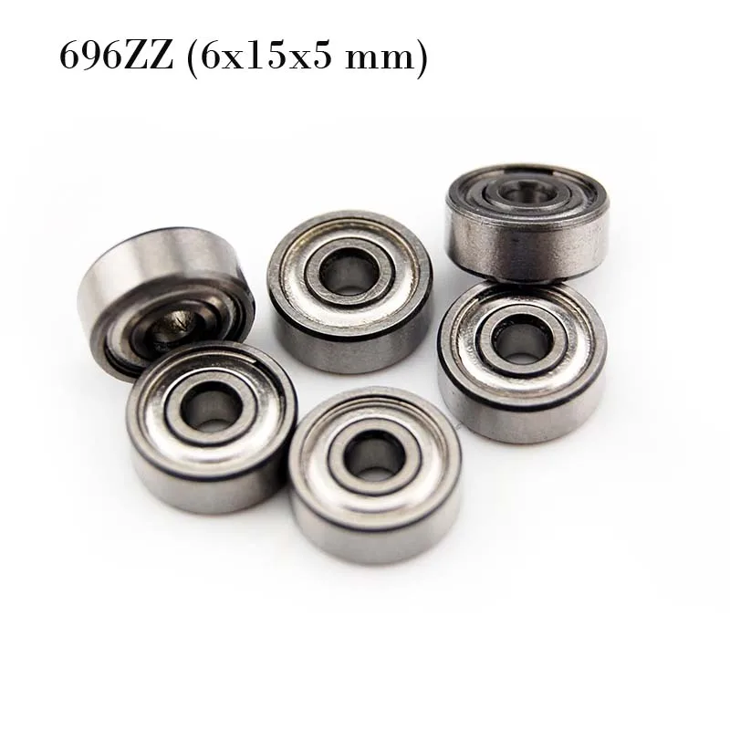 

(10 PCS) 696ZZ (6x15x5 mm) Metal Shielded Ball Bearing Bearings 696z