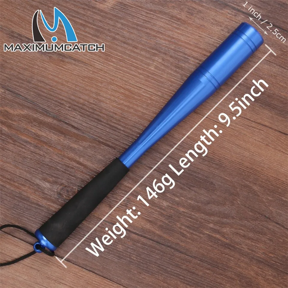 Maximumcatch Head Diameter 25mm Fly Fishing Bat Strong Aluminum Fishing Priest Fish Whacker Fish Bat
