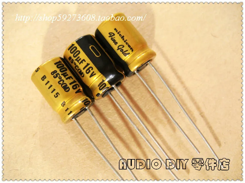 hot sale 30PCS/50PCS Electrolytic Capacitor for 100uF/16V Audio for FG Series free shipping