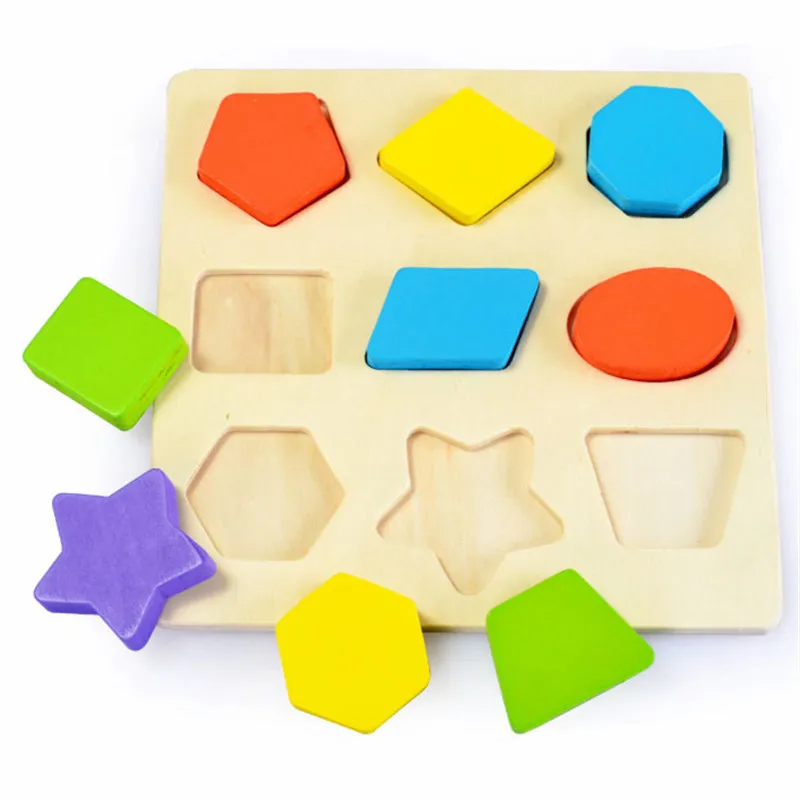 

Wood Montessori Matematica Knowledge Montessori blocks Materials Wooden Learning Shape Toys for baby kids Educational toy