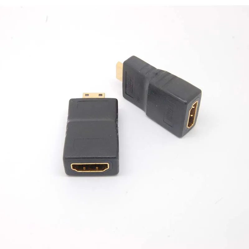 Mini HDMI (typ C) męski na HDMI (typ A) kobieta Adapter V1.4 złącze hd kamera telewizyjna 1080p