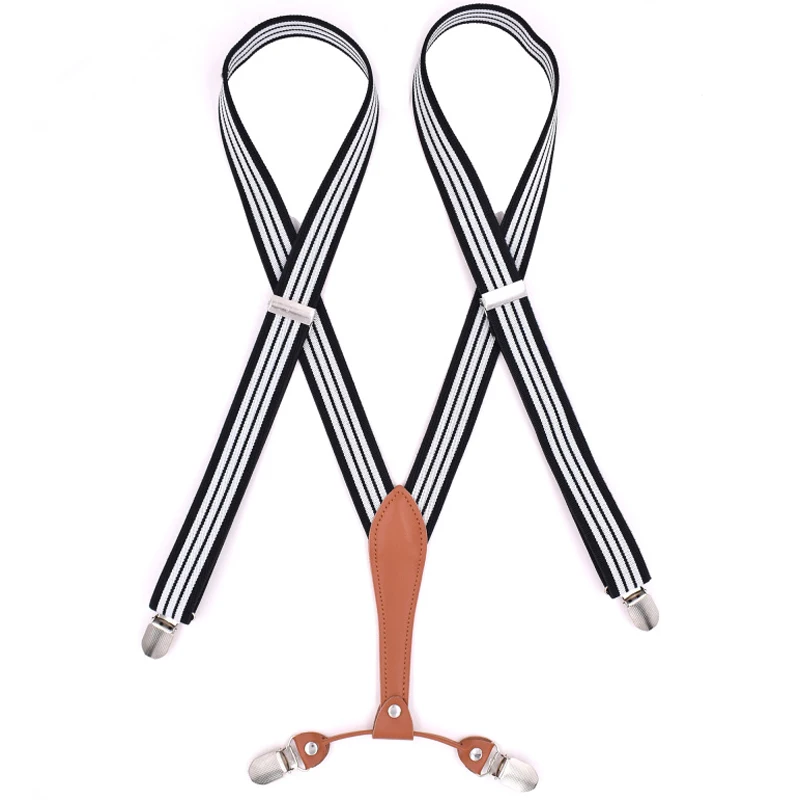 Treo da Người Đàn Ông của Niềng Răng 4 Clips Adult Suspensorio Tirantes Hombre dây đeo Đàn Hồi 2.5*105 cm