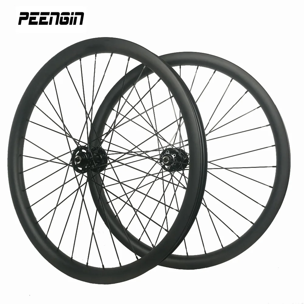 29er MTB Wheelset Carbon Descent Wheel 40mm Wide Clincher Hookless Tubeless Compatible Treck Bike Component DH-Down Hill Cycling