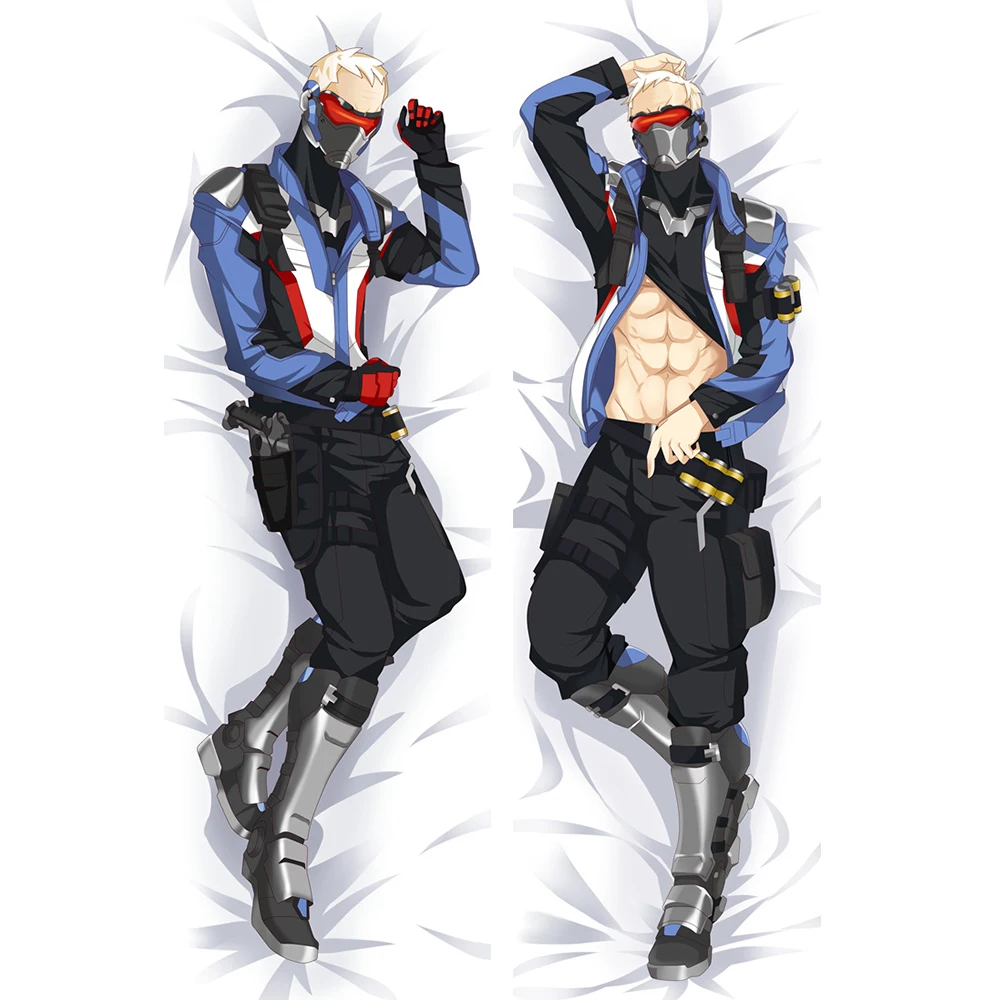 Anime JK Game SOLDIER:76 Jack Morrison Male Dakimakura Body Pillow Cover Case Sleep Cool Hug Pillowcase Bed Decor