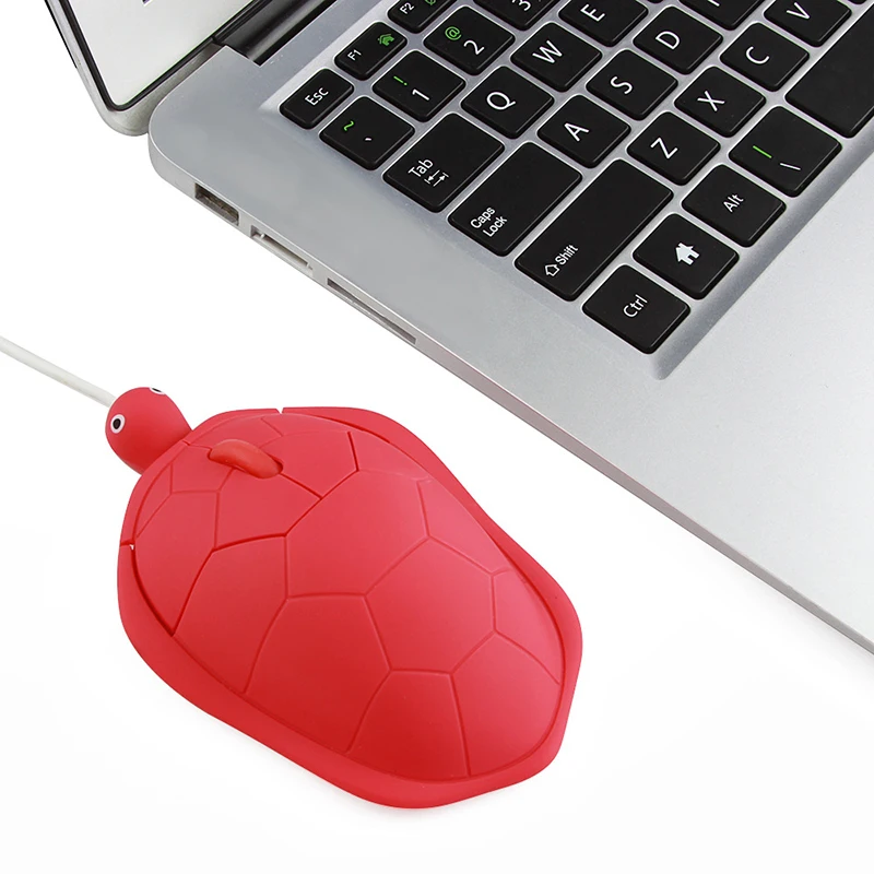 Cartoon Turtle Mouse Gamer Lovely 3D Gaming Wired Mouse 1200DPI 3 Keys For Laptop PC Office Computer Funny Gift