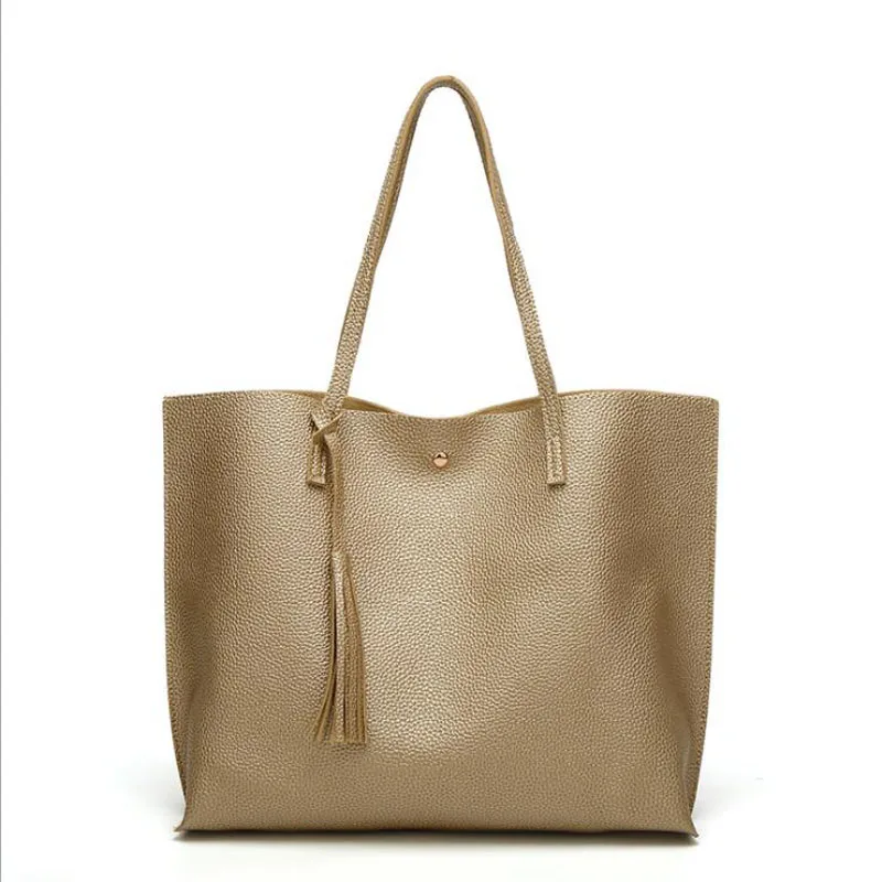 

Women Messenger Bags Leather Casual Tassel Handbags Female Designer Bag Vintage Big Size Tote Shoulder Bag High Quality bolsos