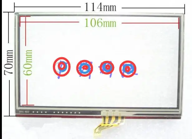 4.7 inch, 4.8 inch 114 * 70 mm with tianma LCD screen resistive touch screens with frame GPS guide mitac handwritten screen disp